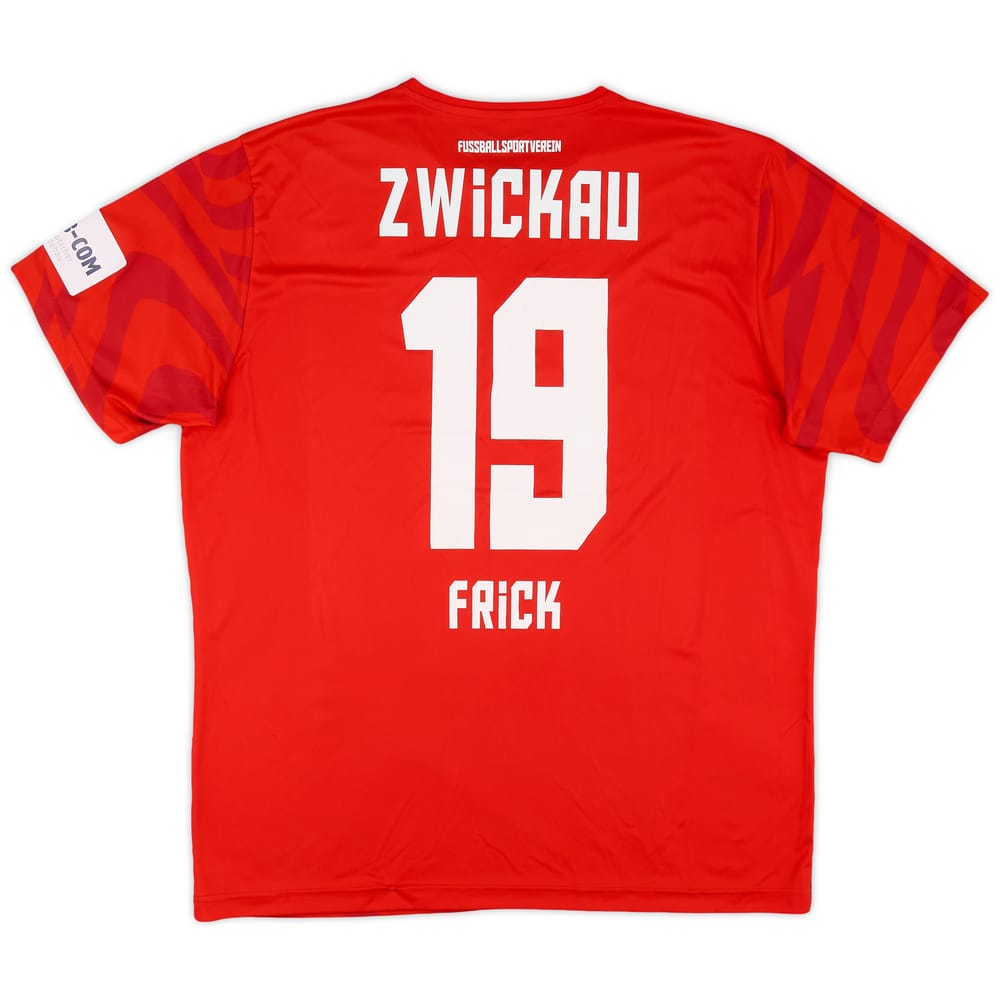 2019-20 FSV Zwickau Home Shirt Frick #19 - 9/10 - (XXL)
