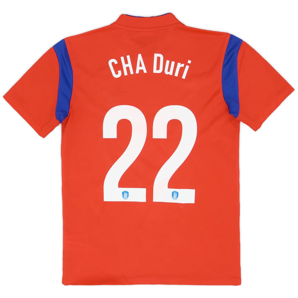 2014-15 South Korea Home Shirt CHA Duri #22 - 8/10 - (S)