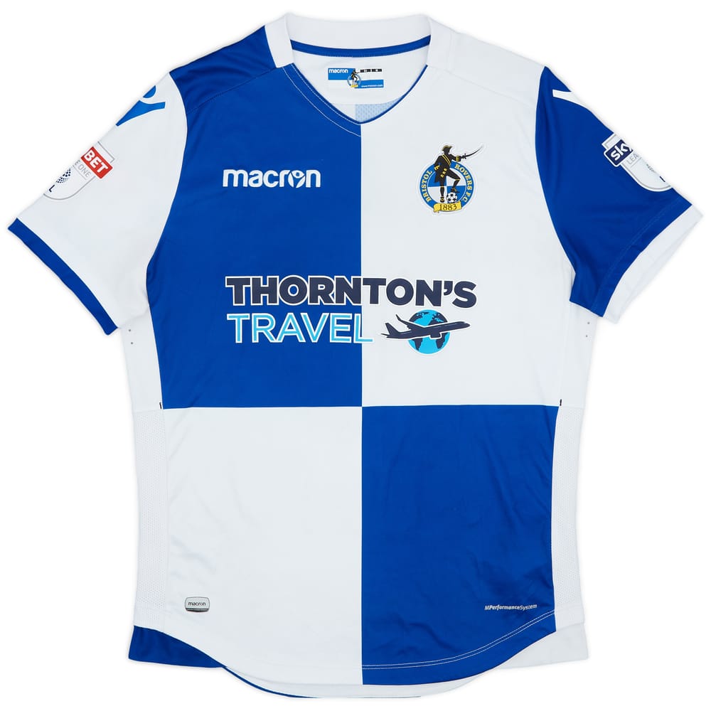 2017-18 Bristol Rovers Home Shirt #7 - 8/10 - (M)