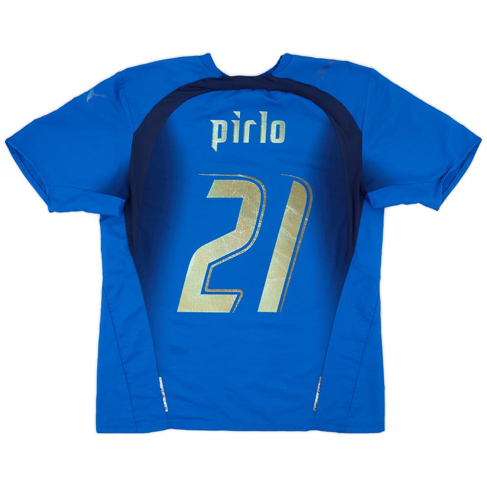 2006 Italy Home Shirt Pirlo #21 - 4/10 - (M)
