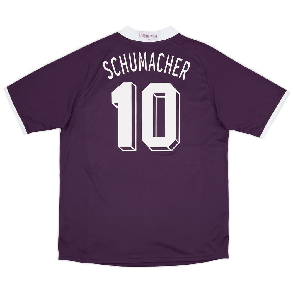 2008-09 Austria Vienna Home Shirt Schumacher #10 - 5/10 - (M)