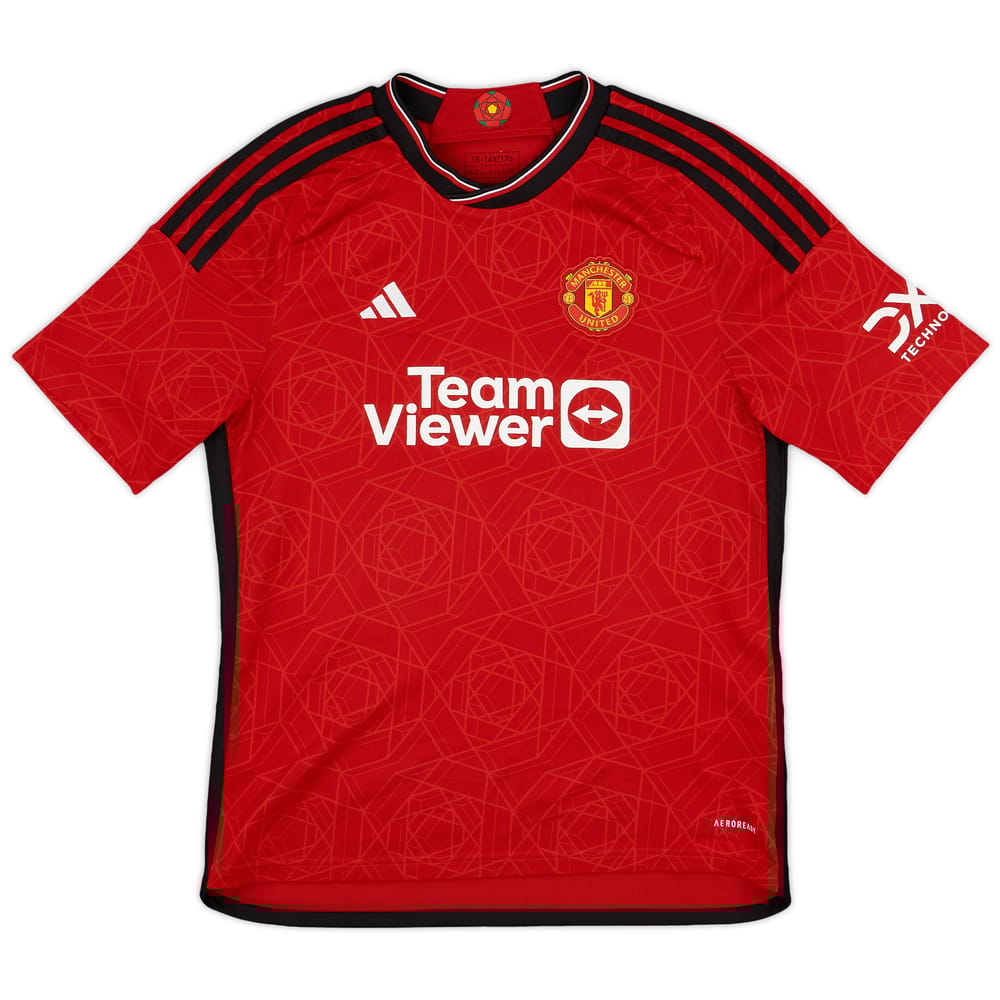 2023-24 Manchester United Home Shirt - 9/10 - (XL.Boys)