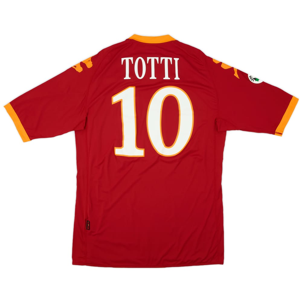 2009-10 Roma Home Shirt Totti #10 - 6/10 - (XL)