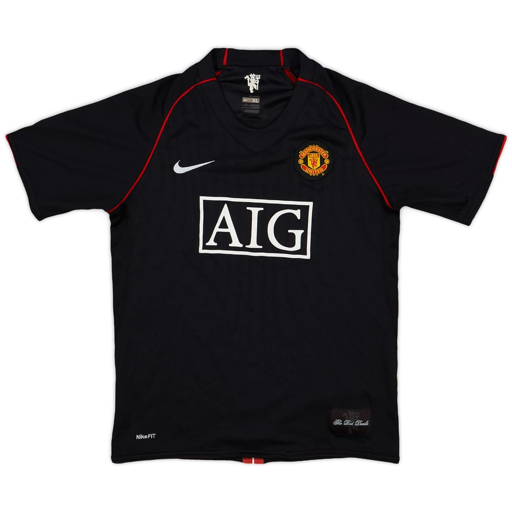 2007-08 Manchester United Away Shirt - 8/10 - (XL.Boys)