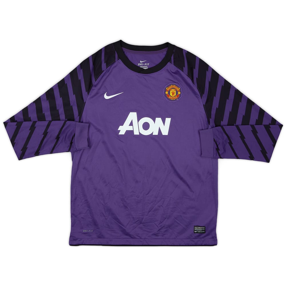 2010-11 Manchester United GK Shirt - 9/10 - (XL.Boys)