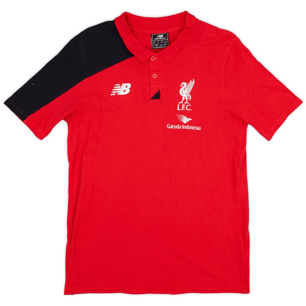 2015-16 Liverpool New Balance Polo Shirt - 8/10 - (M)