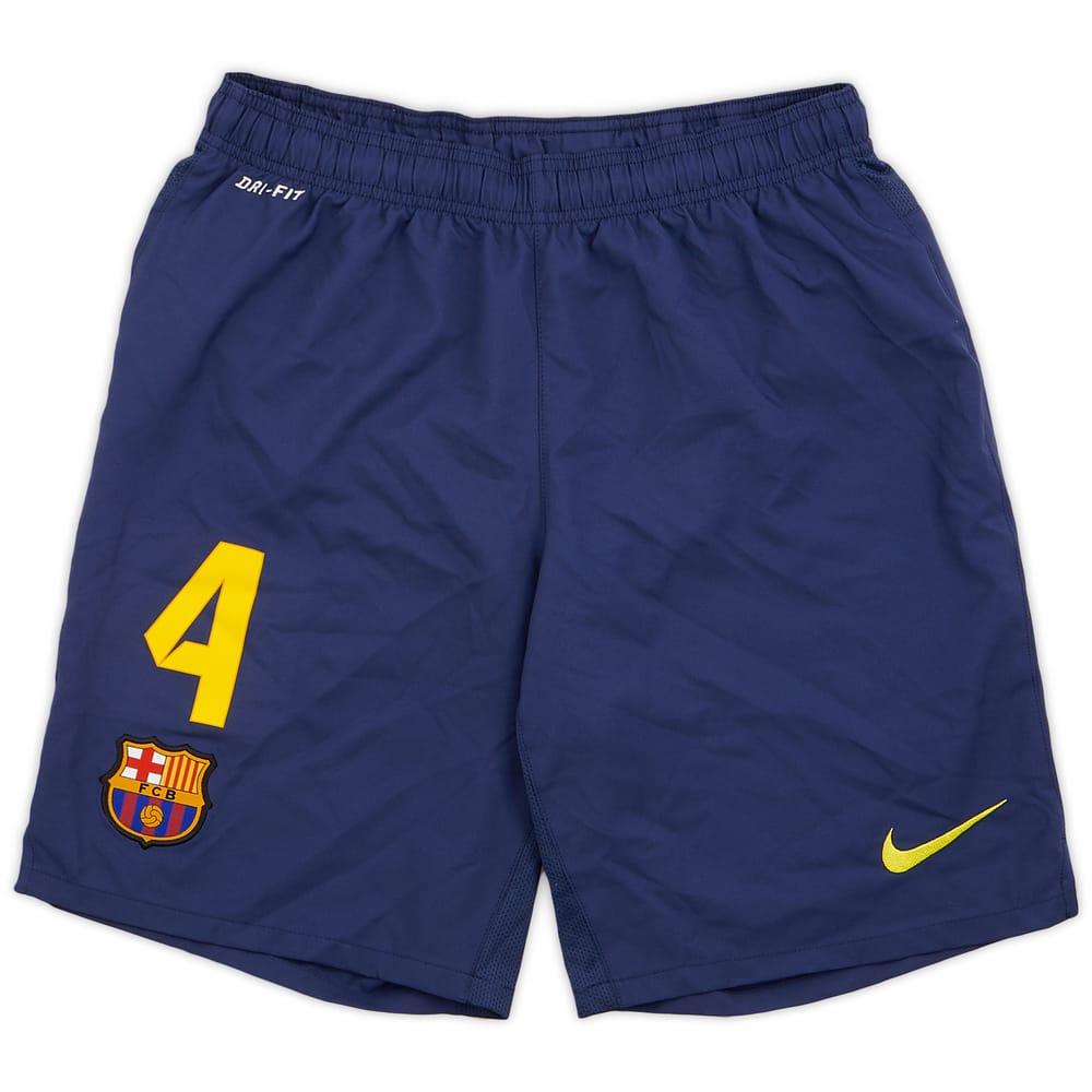 2013-14 Barcelona Home Shorts #4 (Fabregas) - 9/10 - (M)