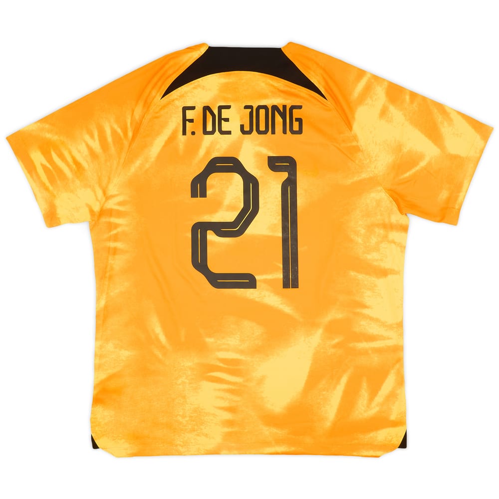 2022-23 Netherlands Home Shirt F. de Jong #21 (XL)