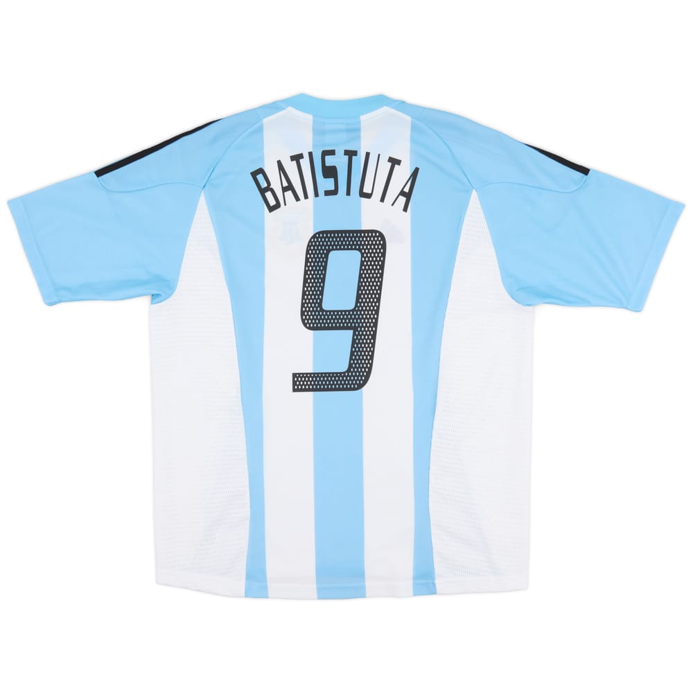 2002-04 Argentina Home Shirt Batistuta #9 - 8/10 - (L)