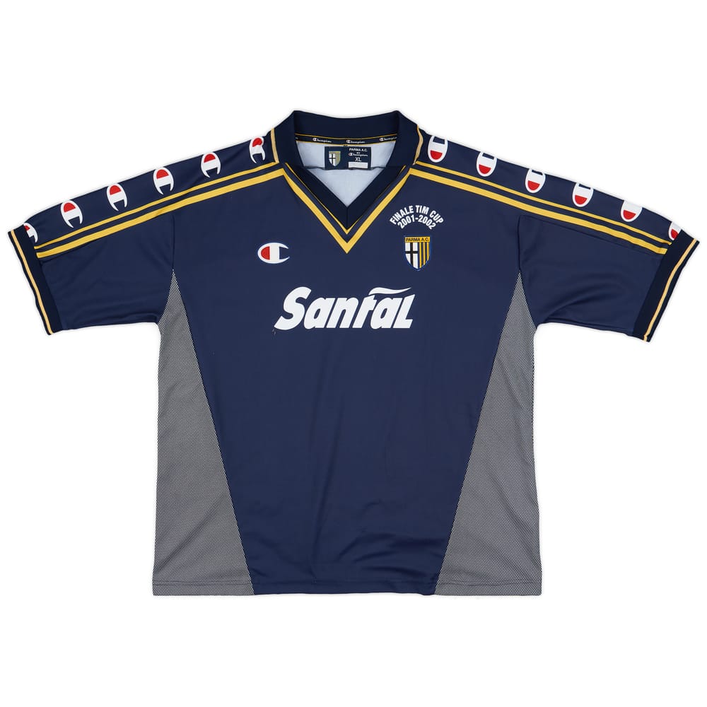 2001-02 Parma 'Signed' Finale TIM Cup Third Shirt - 8/10 - (XL)
