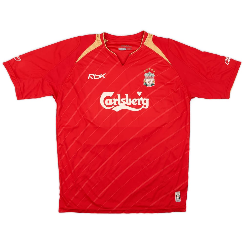 2005-06 Liverpool CL Home Shirt - 6/10 - (L)