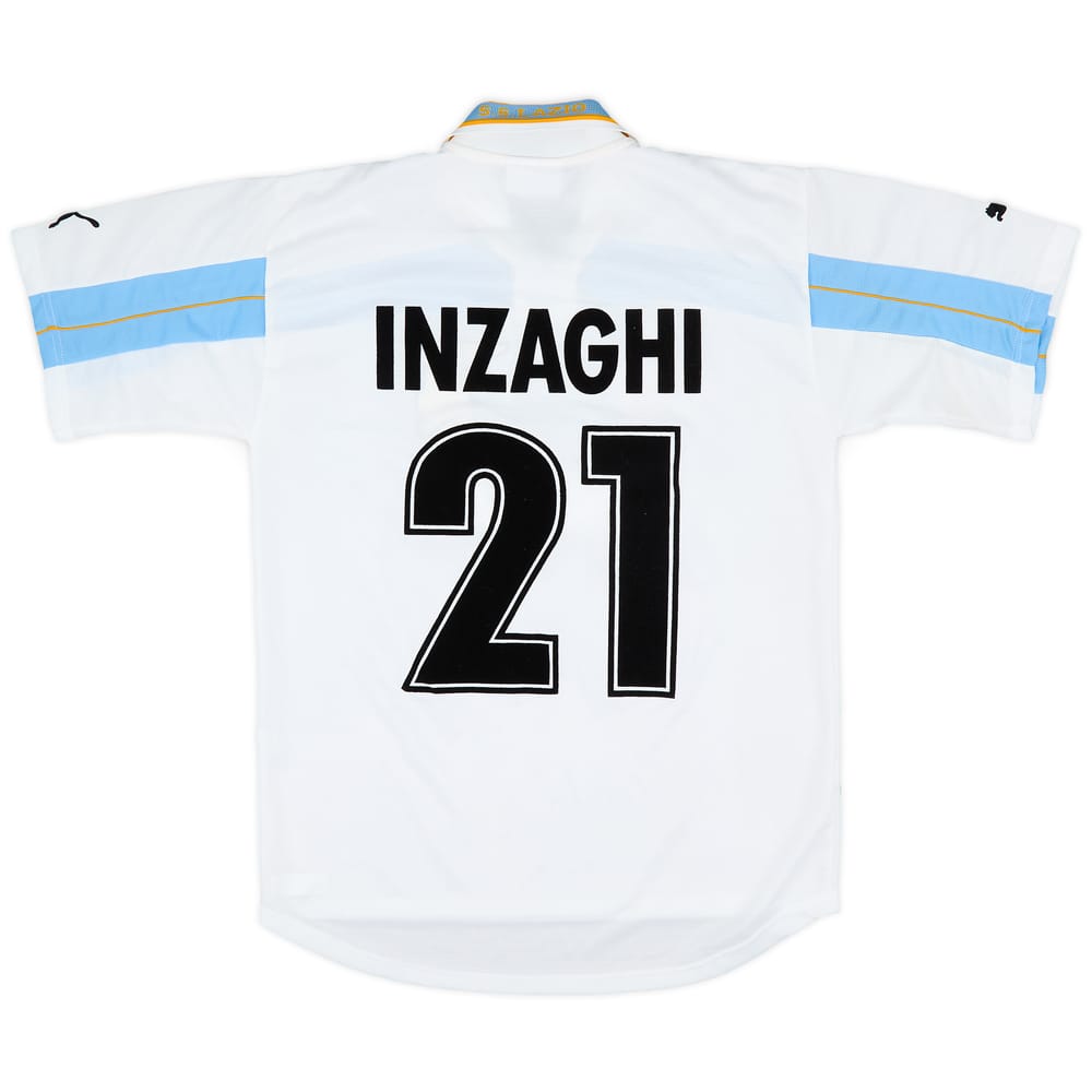 2000-01 Lazio Centenary Home Shirt Inzaghi #21 - 8/10 - (M)