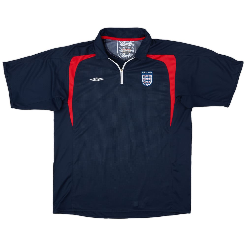 2005-06 England Umbro 1/4 Zip Training Shirt - 9/10 - (XXL)
