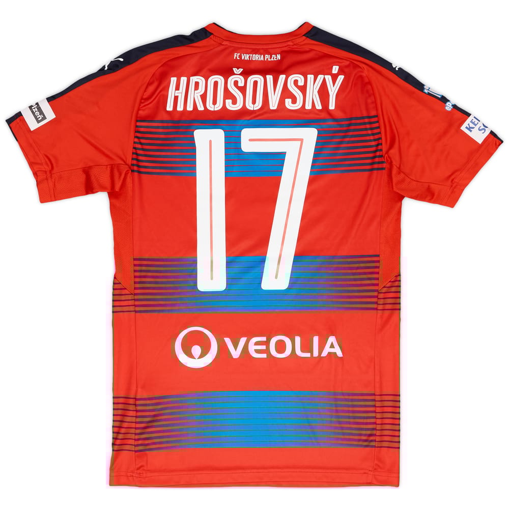 2016-17 Viktoria Plzen Match Issue Signed Home Shirt Hrosovsky #17