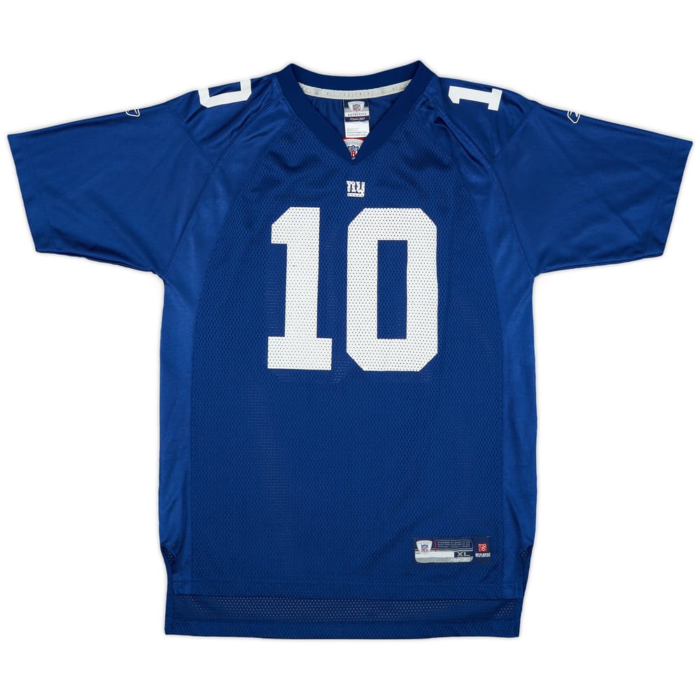 2007 New York Giants Manning #10 Reebok On Field Home Jersey - 9/10 - (XL.Boys)