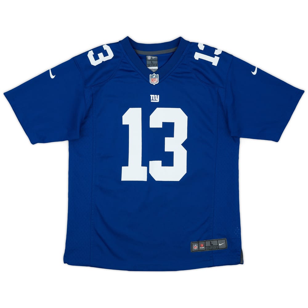 2014-18 New York Giants Beckham Jr #13 Nike Game Home Jersey - 6/10 - (L.Boys)