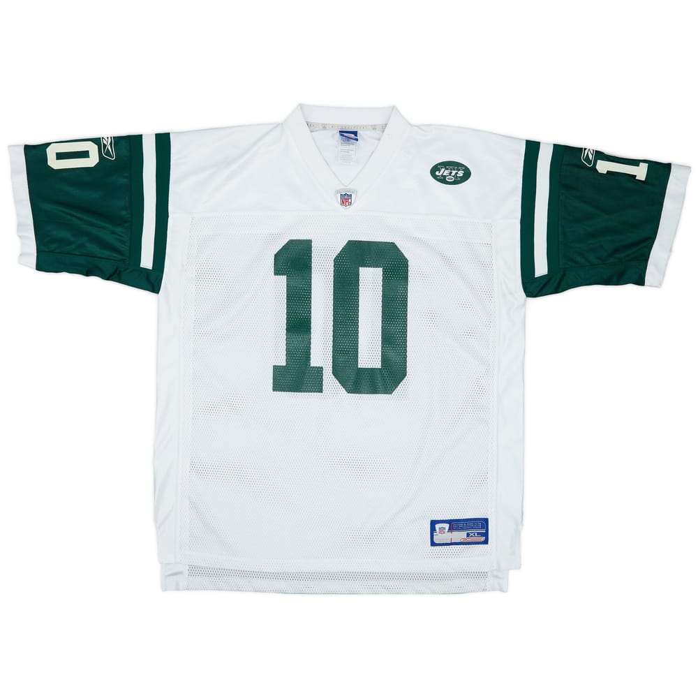 2002-04 New York Jets Pennington #10 Reebok On Field Away Jersey - 7/10 - (XL)