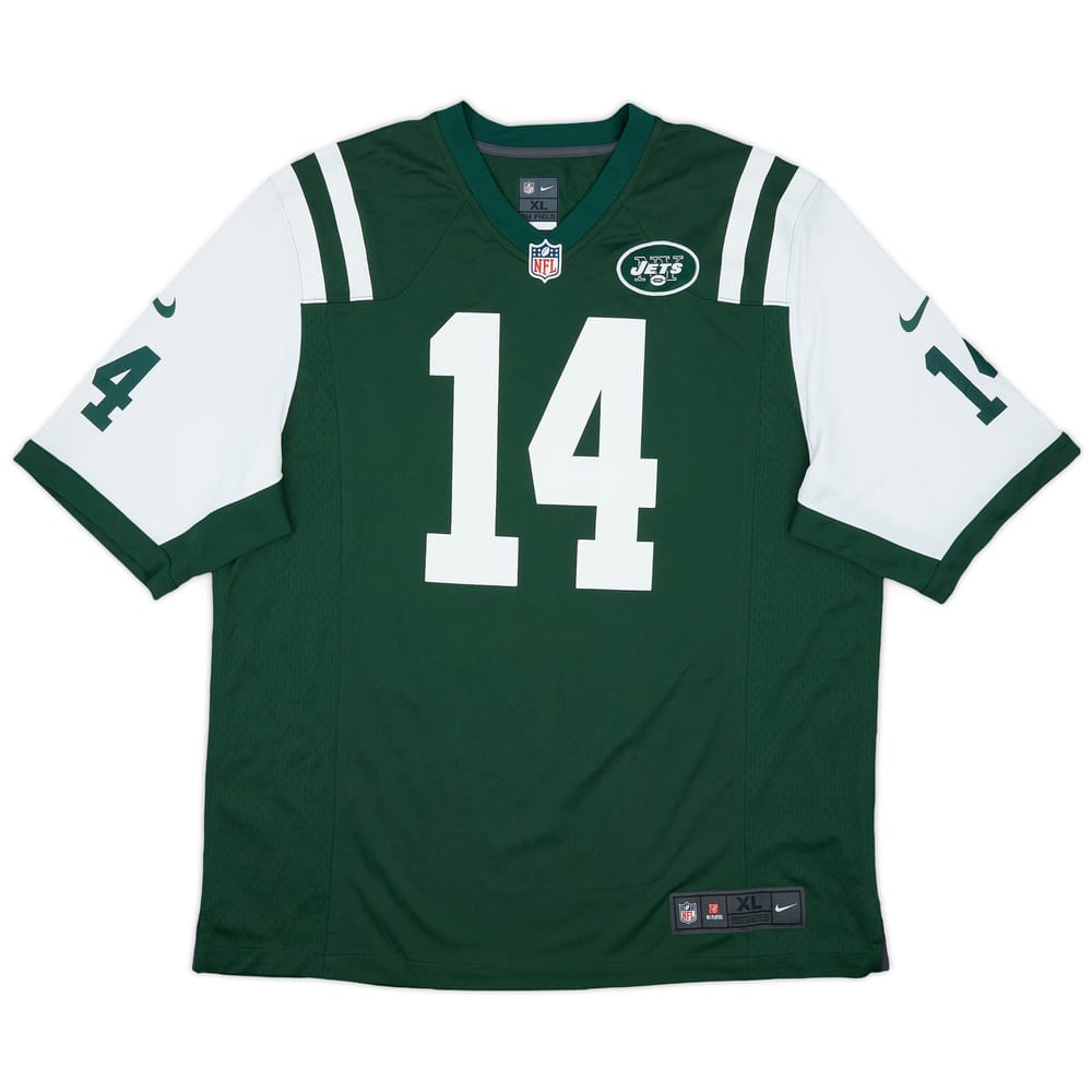 2015-16 New York Jets Fitzpatrick #14 Nike Game Home Jersey - 7/10 - (XL)