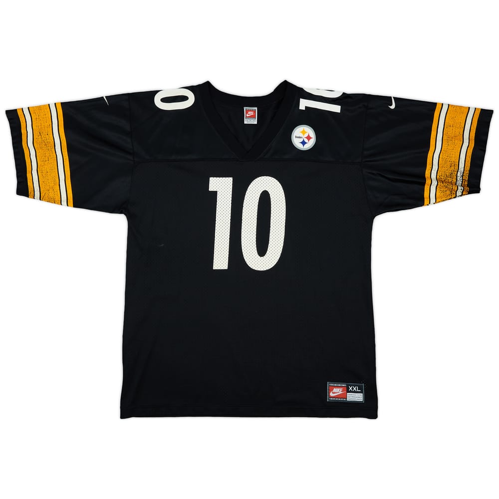 1997-00 Pittsburgh Steelers Stewart #10 Nike Game Home Jersey - 6/10 - (XXL)