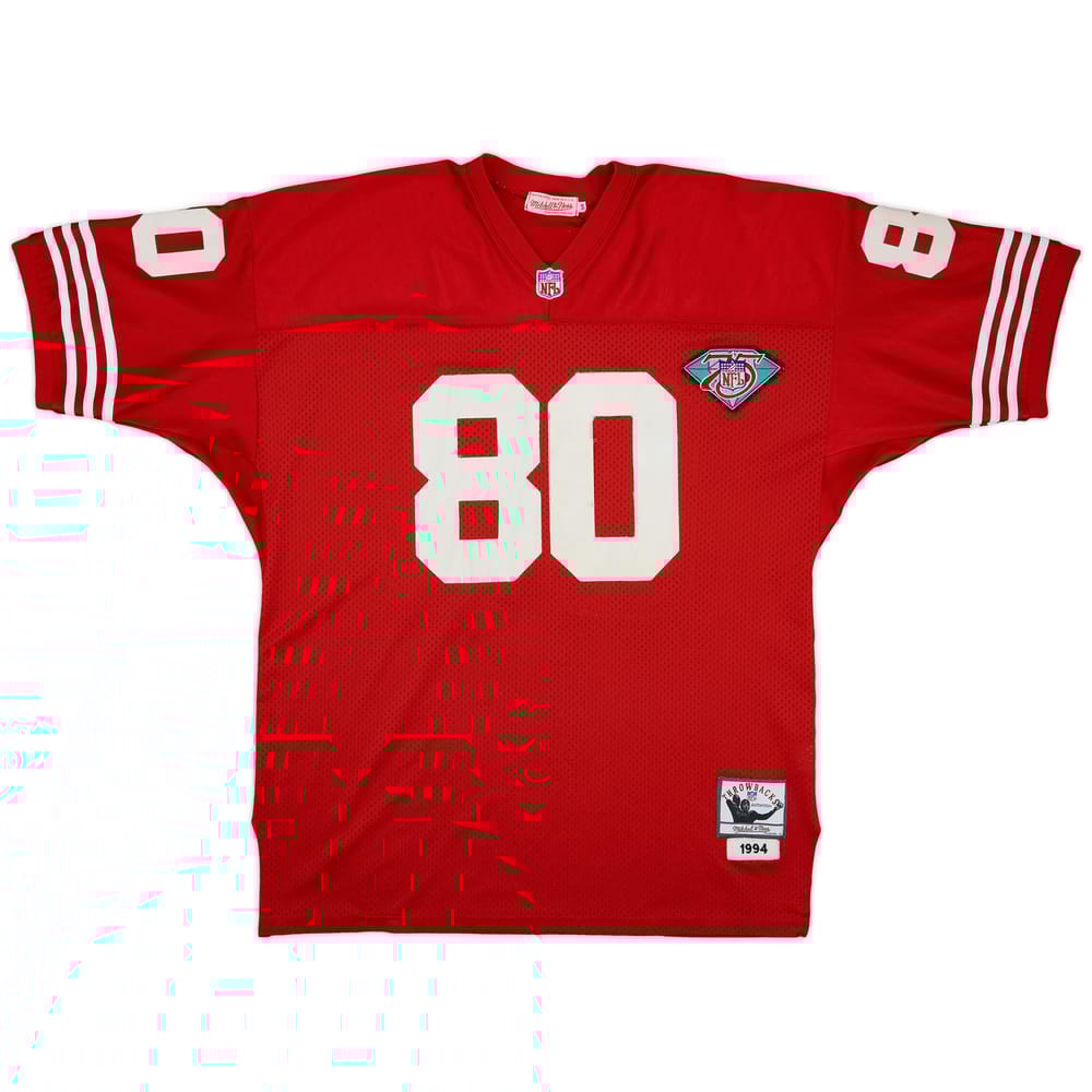1994 San Francisco 49ers Rice #80 Mitchell & Ness Home Jersey - 3/10 - (3XL)