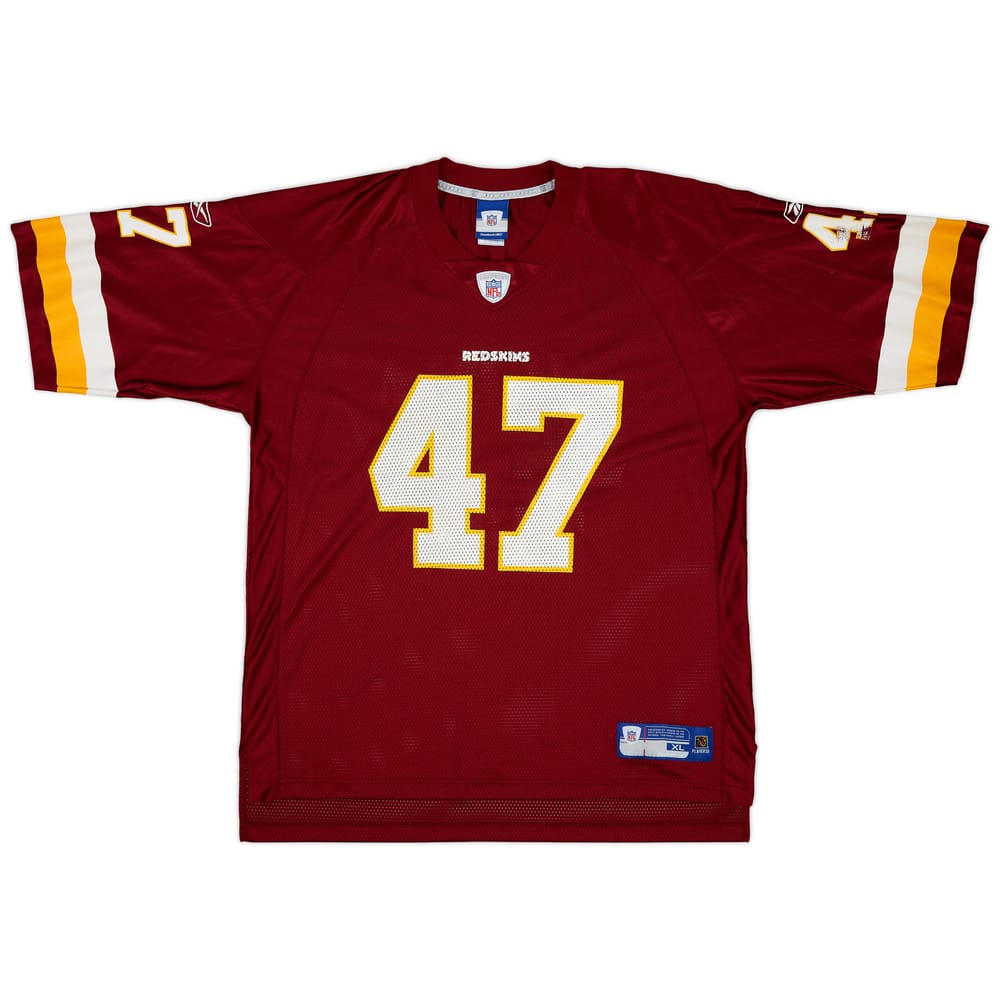 2005-06 Washington Redskins Cooley #47 Reebok On Field Home Jersey - 7/10 - (XL)