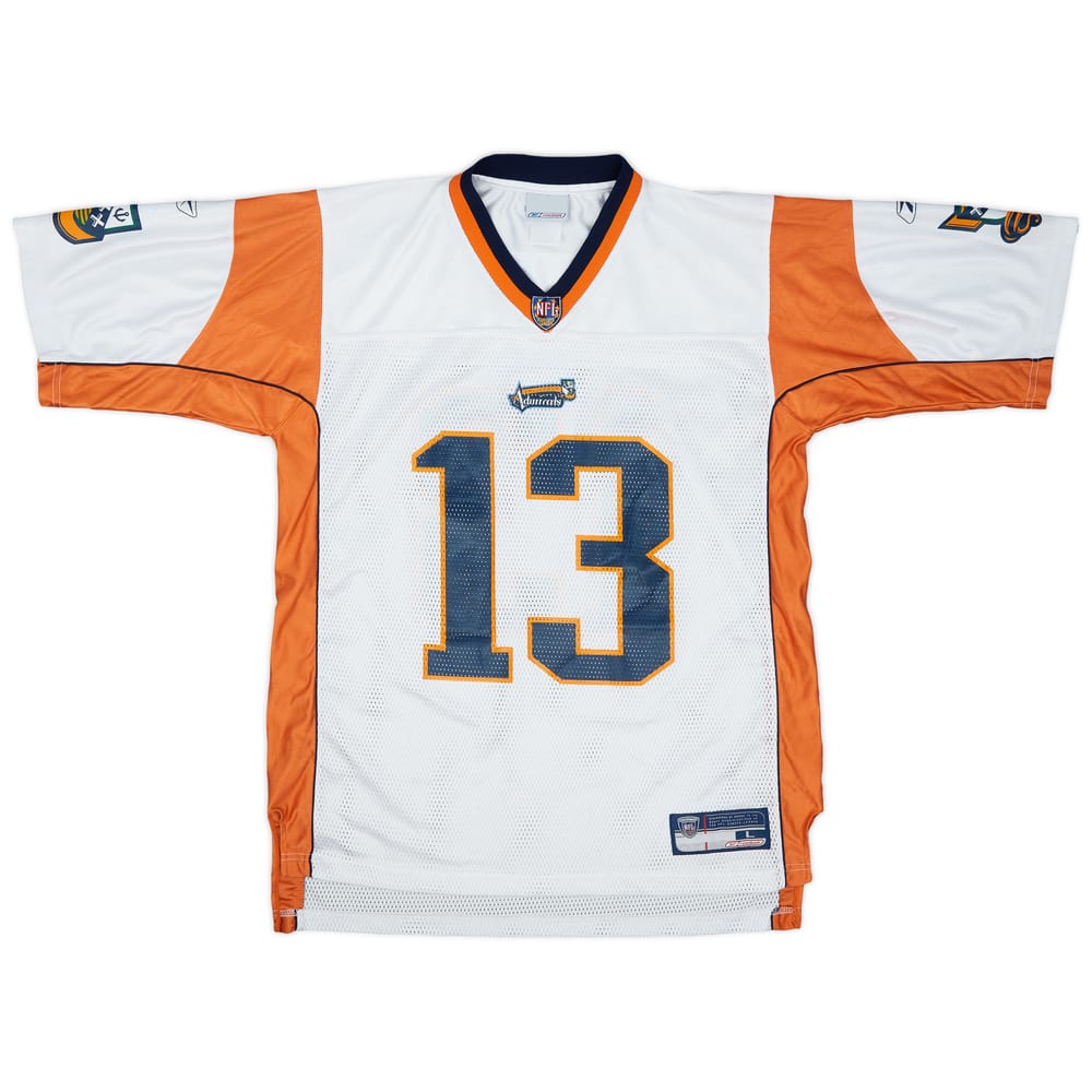 2003 Amsterdam Admirals Hill #13 Reebok On Field Away Jersey - 7/10 - (L)