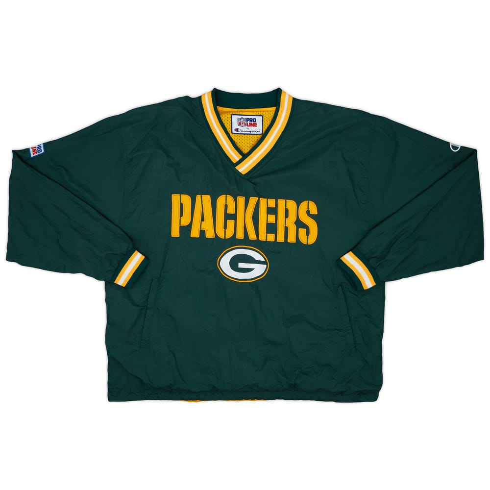 1990s Green Bay Packers Champion Pullover Windbreaker Jacket - 8/10 - (XL)