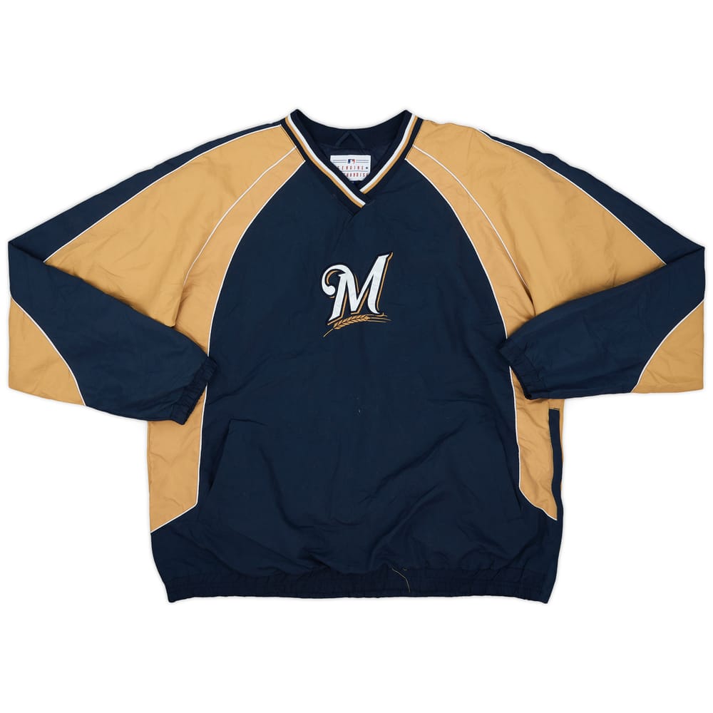 2000s Milwaukee Brewers MLB Pullover Windbreaker Jacket - 9/10 - (XL)