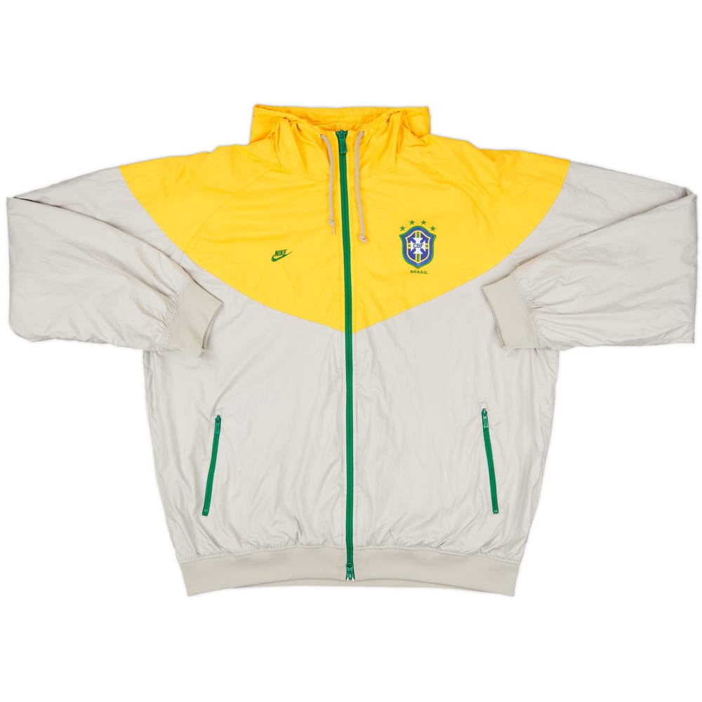 2008-10 &#039;98&#039; Brazil Nike Hooded Track Jacket - 8/10 - (XL)