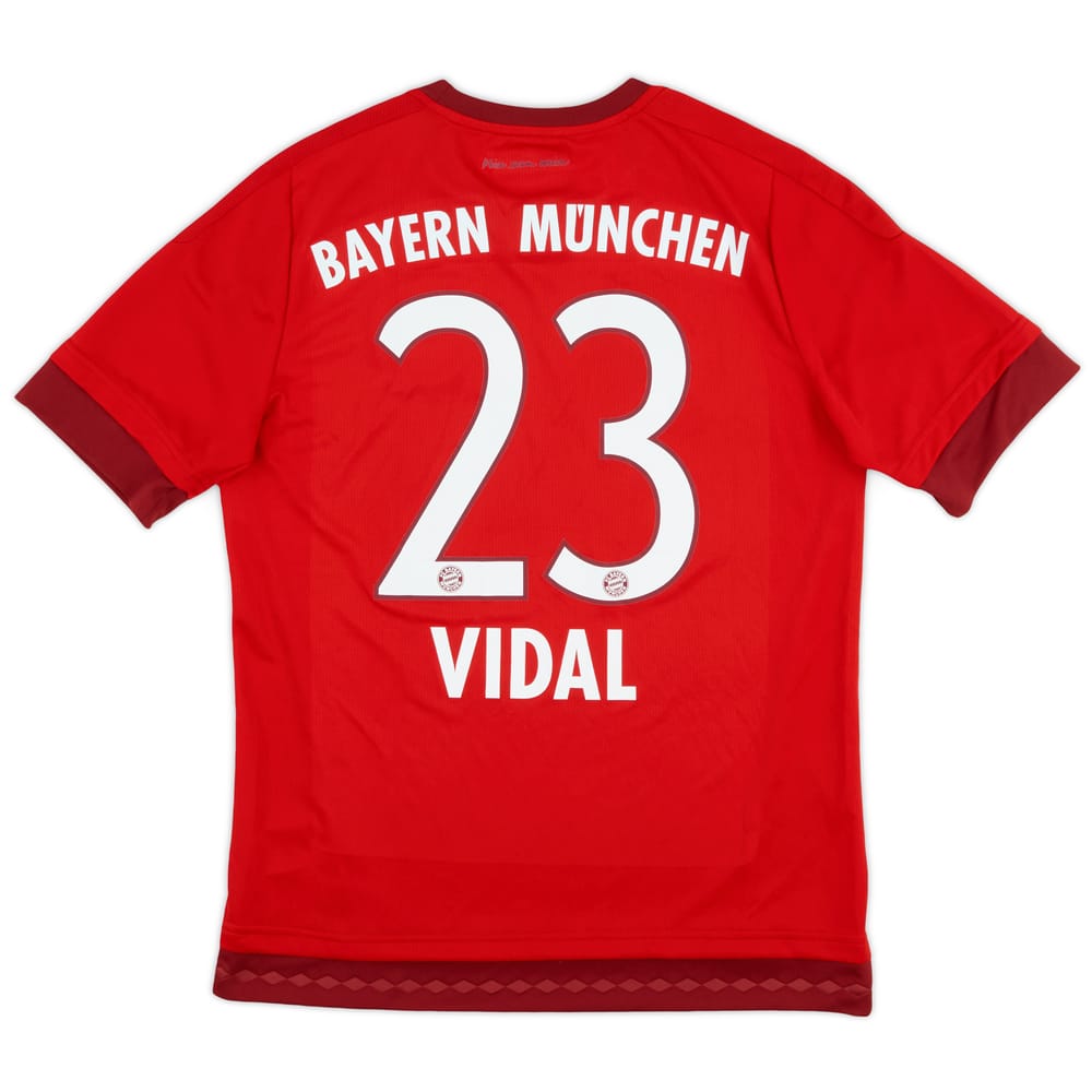 2015-16 Bayern Munich Home Shirt Vidal #23 - 8/10 - (XL.Boys)