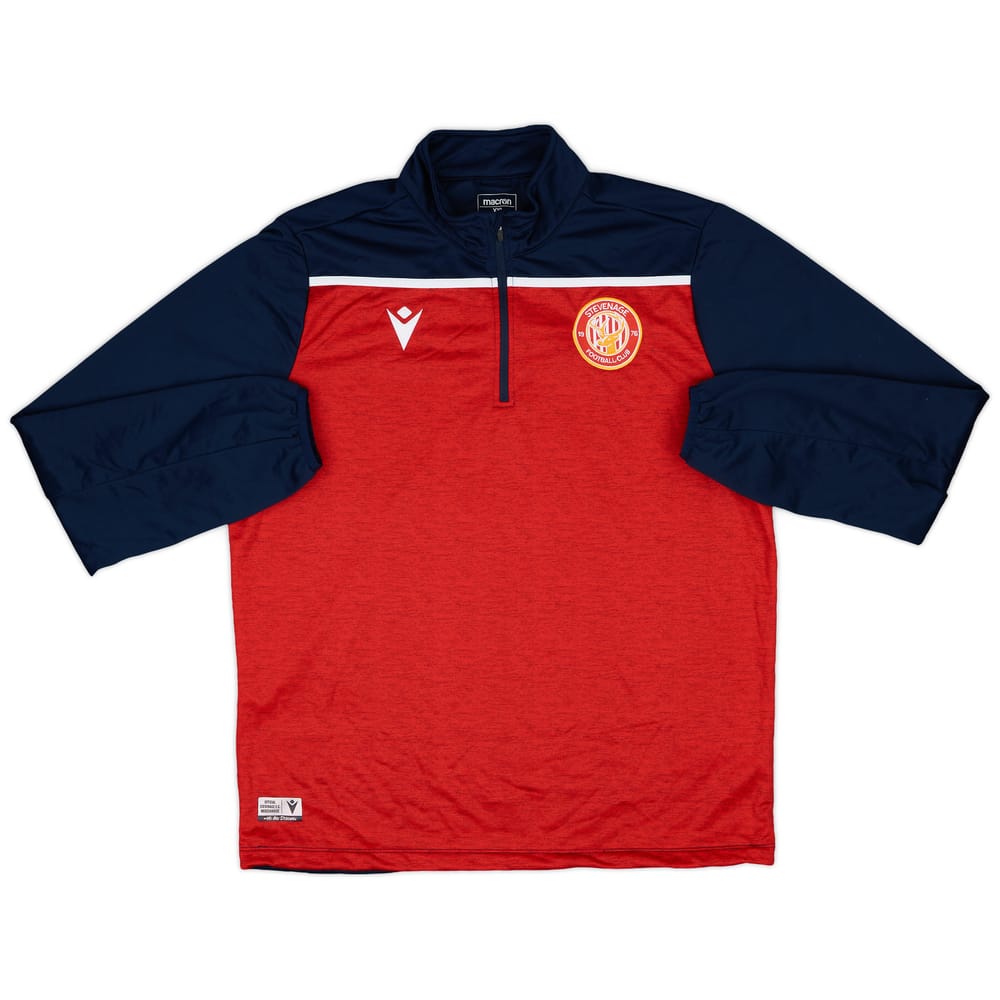 2020-21 Stevenage Macron 1/4 Zip Drill Top - 10/10 - (XXL)