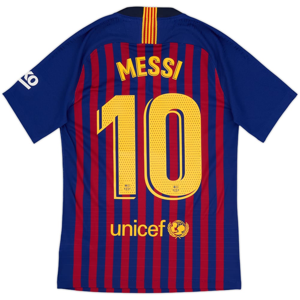 2018-19 Barcelona Authentic Home Shirt Messi #10 - 10/10 - (S)