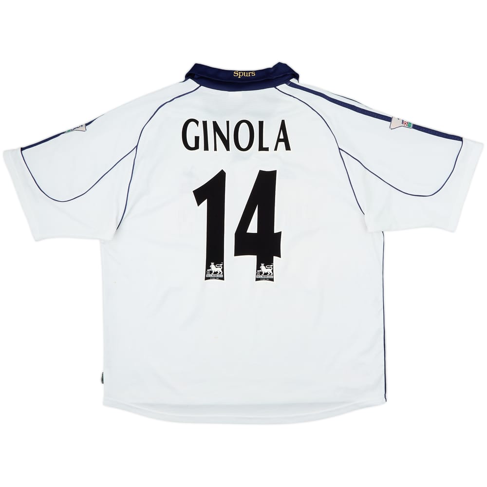 1999-01 Tottenham Home Shirt Ginola #14 - 7/10 - (XL)