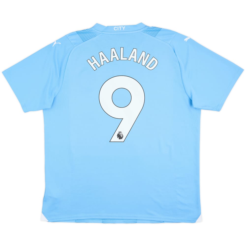 2023-24 Manchester City Home Shirt Haaland #9 - 8/10 - (XL)