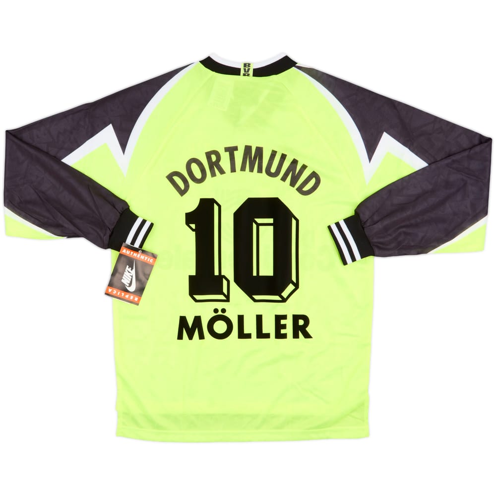 1995-96 Borussia Dortmund Home L/S Shirt Moller #10 (M)