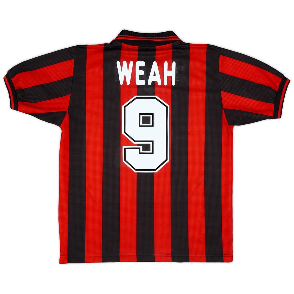 1996-97 AC Milan Home Shirt Weah #9 - 7/10 - (M)