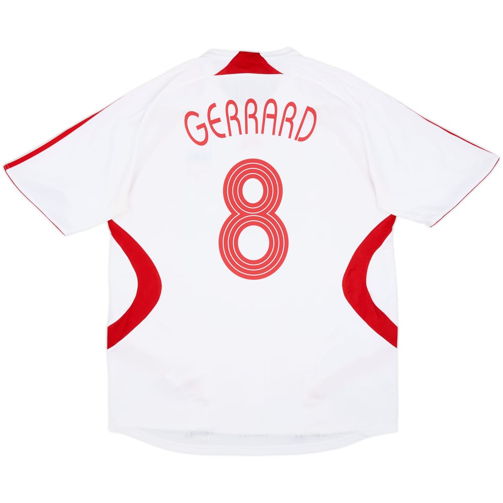 2007-08 Liverpool Away Shirt Gerrard #8 - 8/10 - (XL)