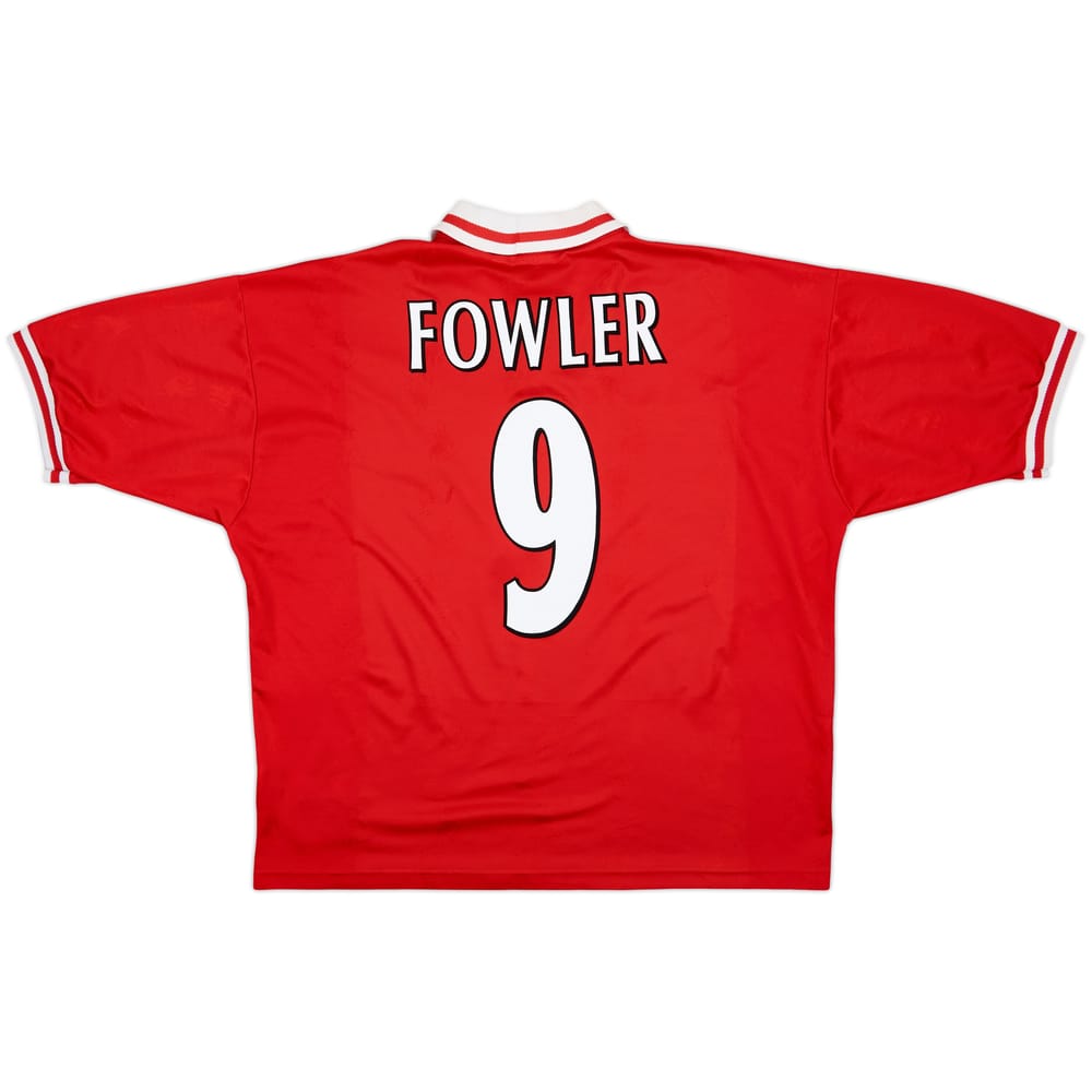 1996-98 Liverpool Home Shirt Fowler #9 - 6/10 - (XL)