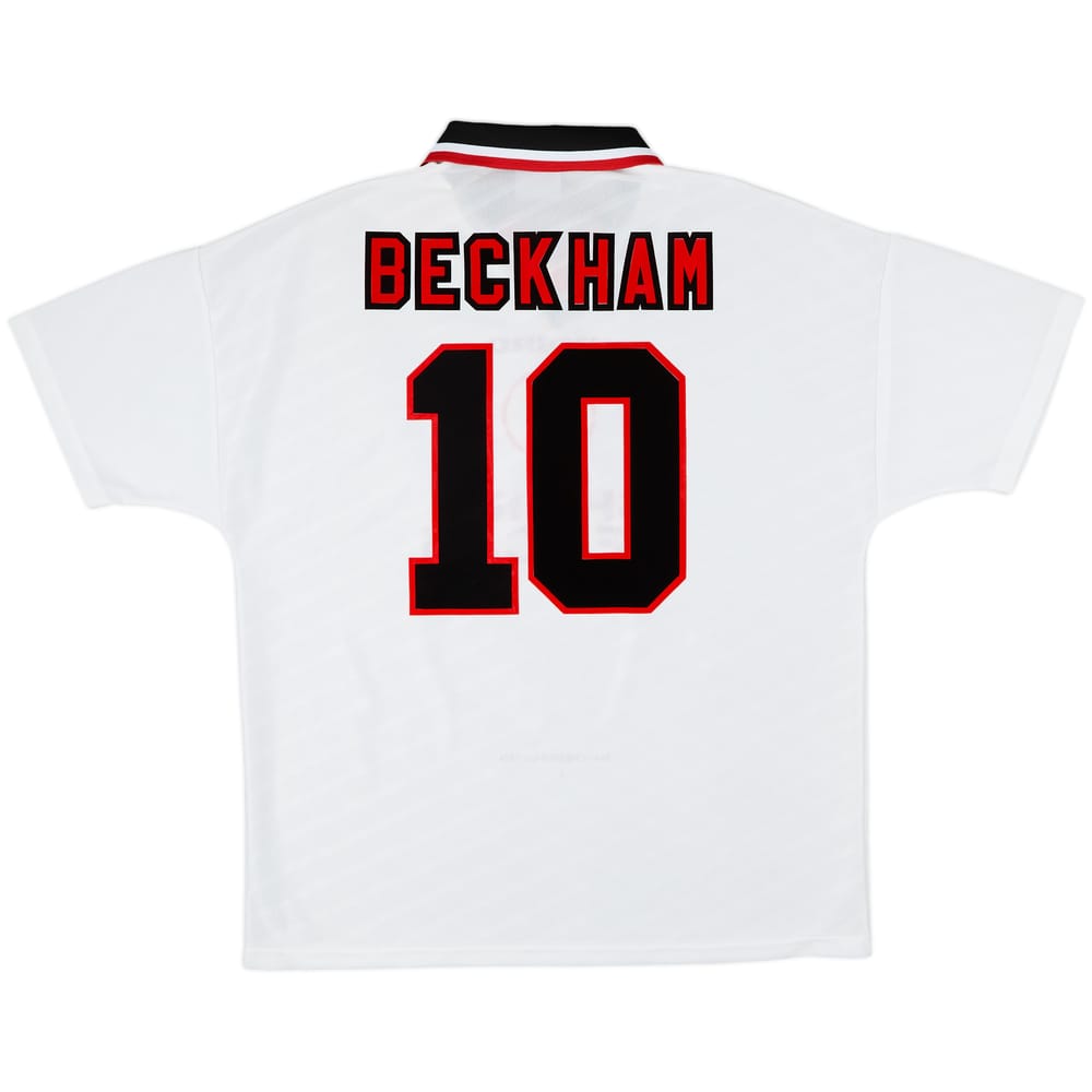 1996-97 Manchester United Away Shirt Beckham #10 - 9/10 - (XL)