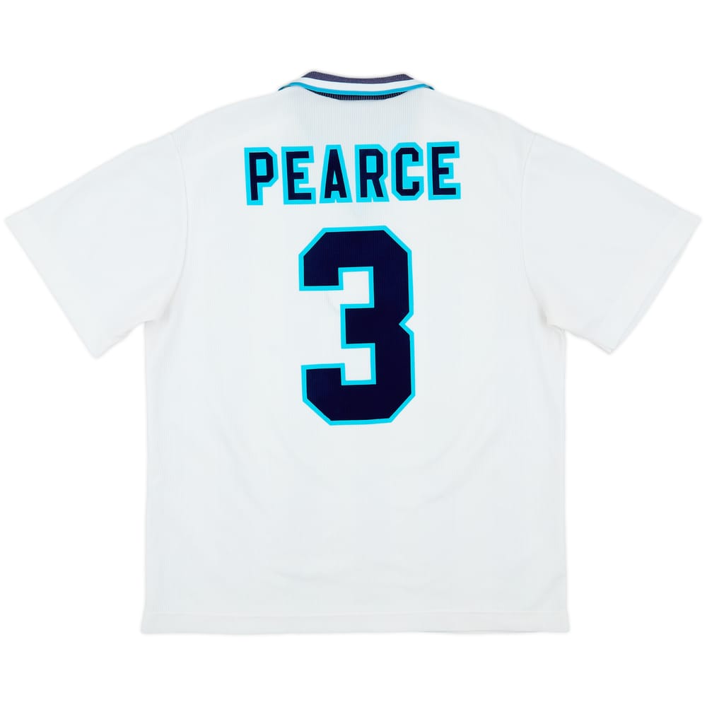 1995-97 England Home Shirt Pearce #3 - 8/10 - (XL)