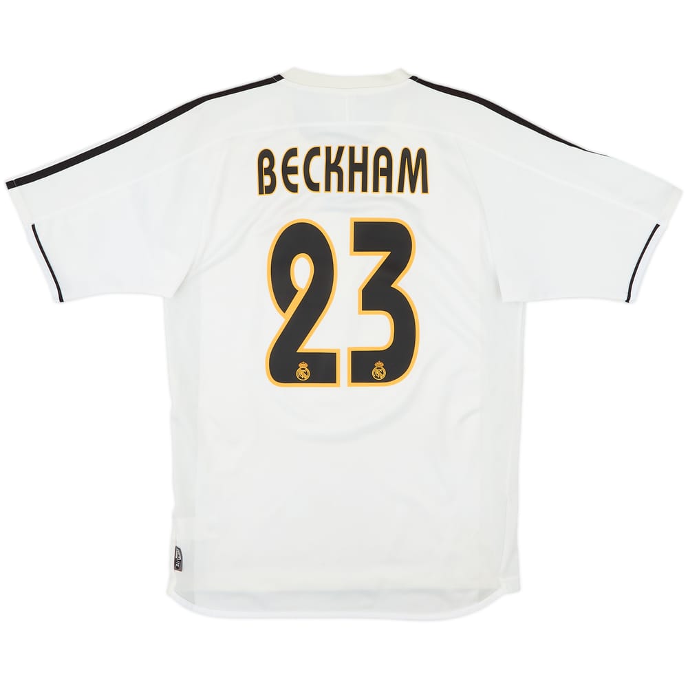 2003-04 Real Madrid Home Shirt Beckham #23 - 7/10 - (S)