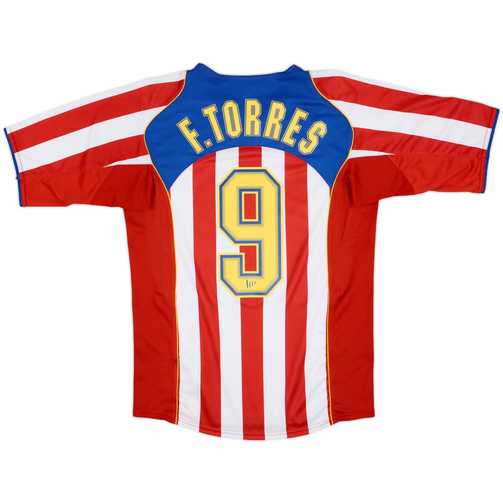 2004-05 Atletico Madrid Home Shirt Torres #9 - 10/10 - (S)
