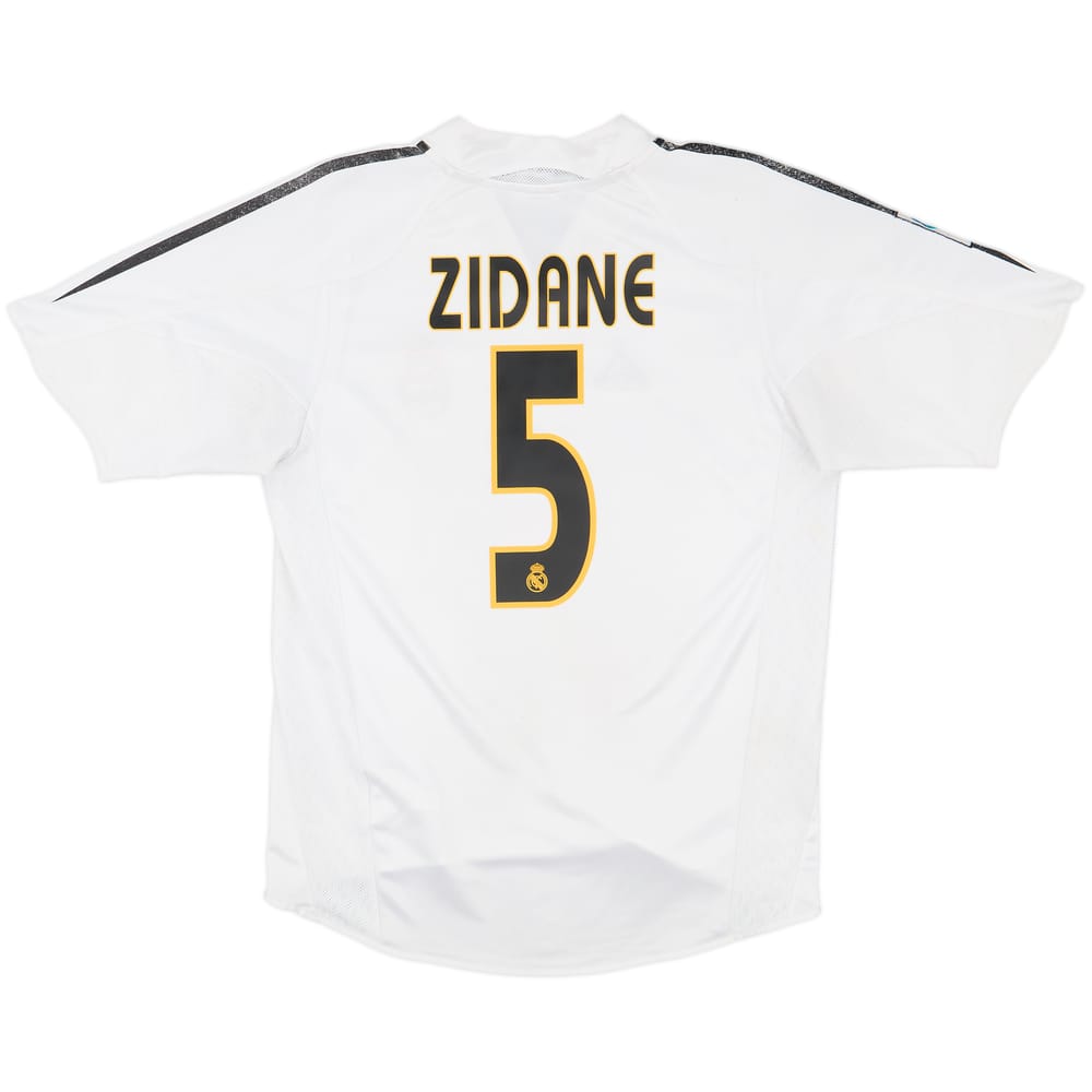 2004-05 Real Madrid Home Shirt Zidane #5 - 6/10 - (S)