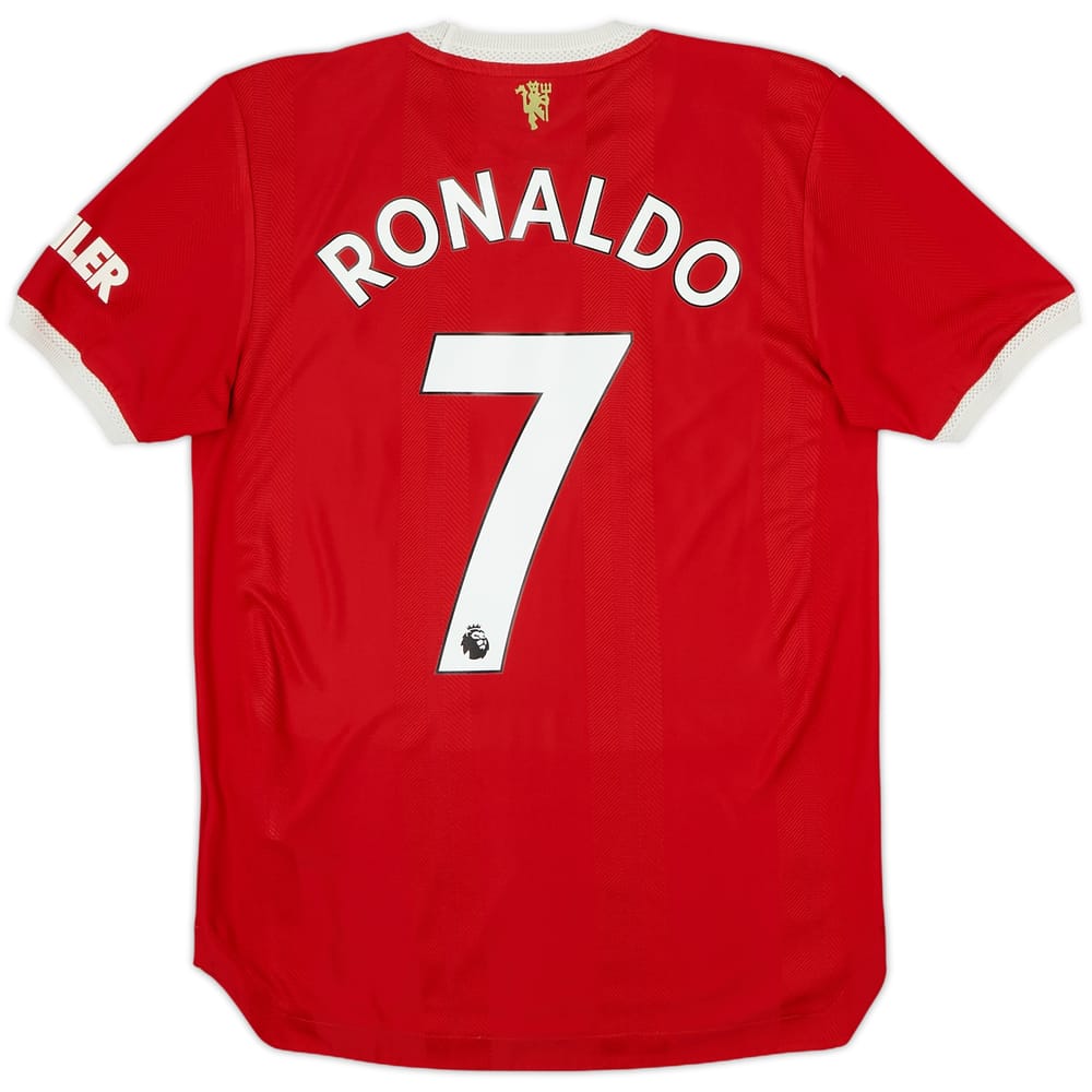 2021-22 Manchester United Authentic Home Shirt Ronaldo #7 - 6/10 - (S)