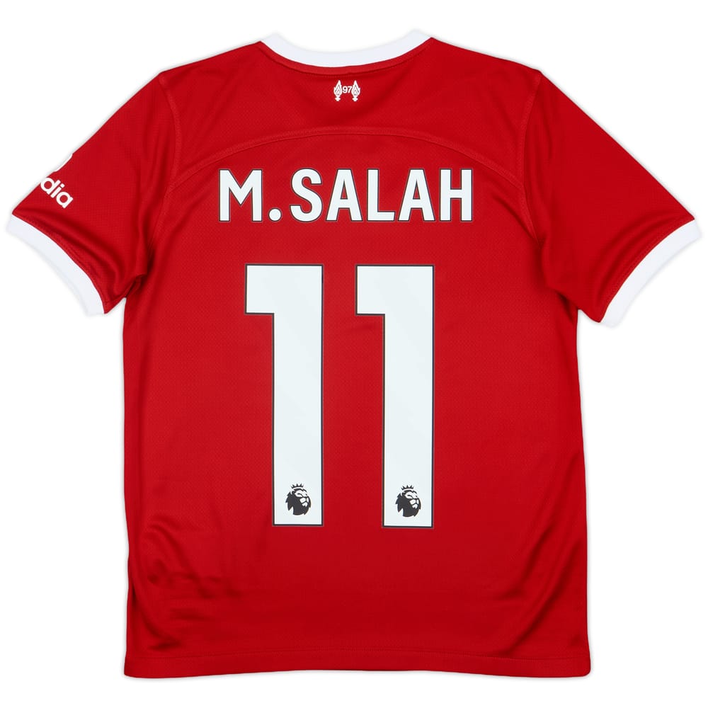 2023-24 Liverpool Home Shirt M.Salah #11 - 7/10 - (L.Boys)