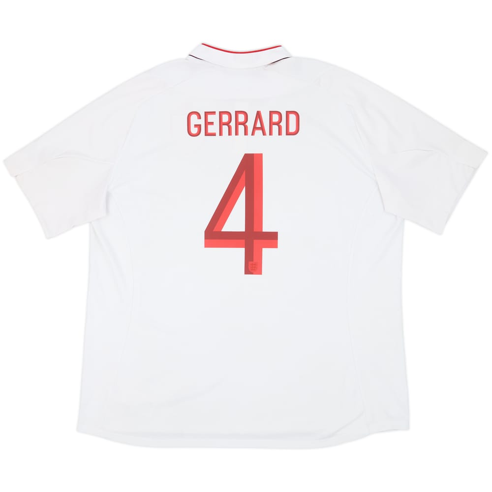 2012-13 England Home Shirt Gerrard #4 - 6/10 - (3XL)