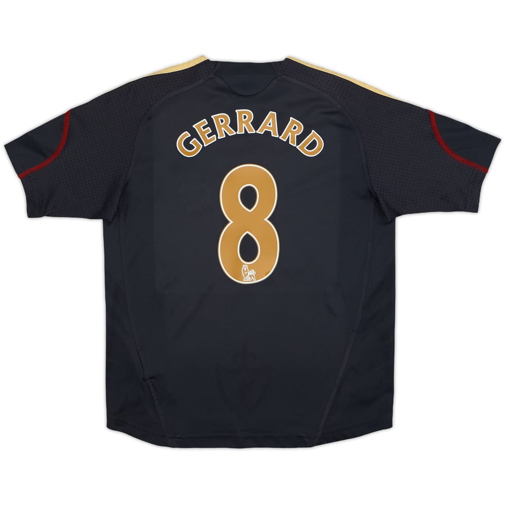2009-10 Liverpool Away Shirt Gerrard #8 - 8/10 - (7-8 Years)