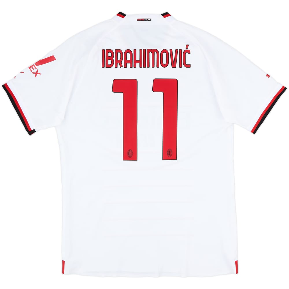 2022-23 AC Milan Authentic Away Shirt Ibrahimovic #11 - 10/10 - (XXL)