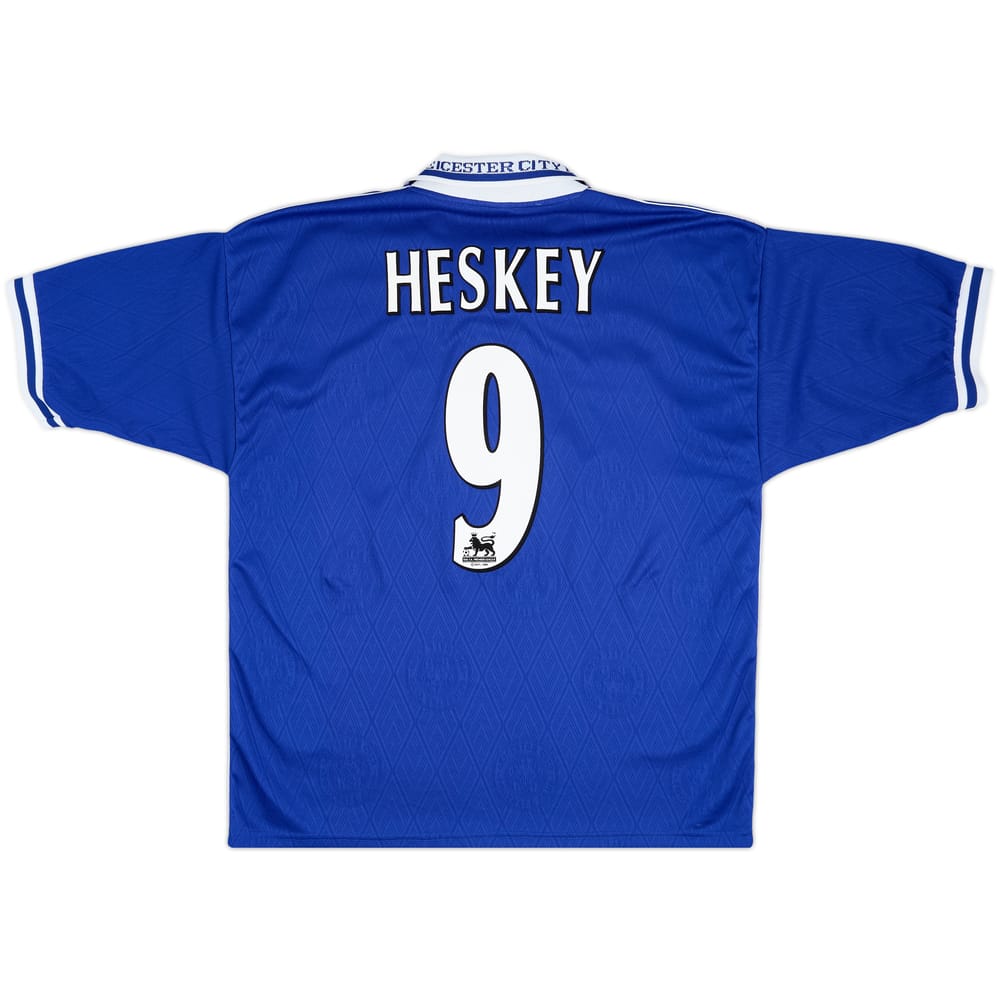 1998-00 Leicester Home Shirt Heskey #9 - 8/10 - (L)