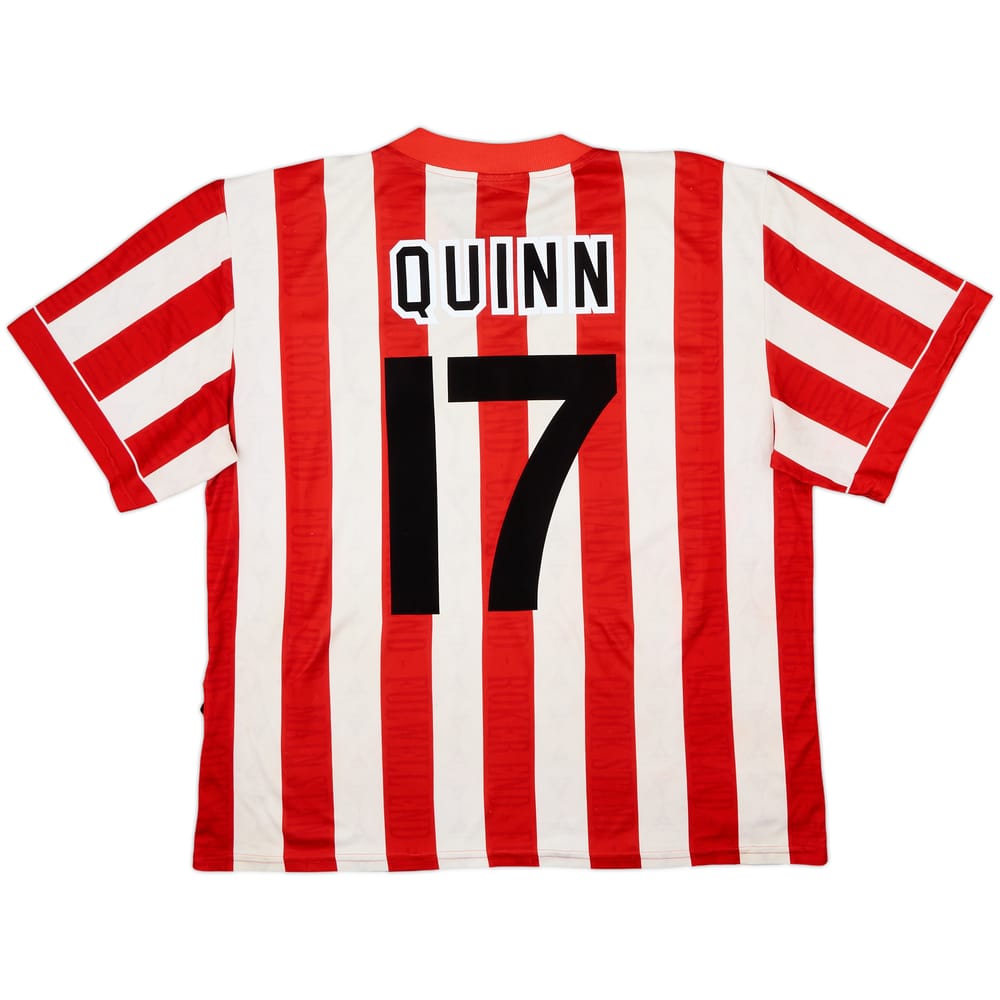 1996-97 Sunderland Home Shirt Quinn #17 - 7/10 - (L)